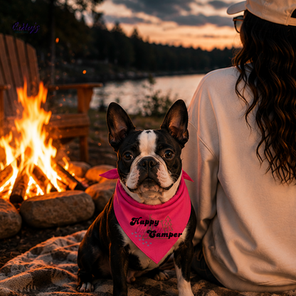 Happy Camper (tent) bandana | Summer pup collection