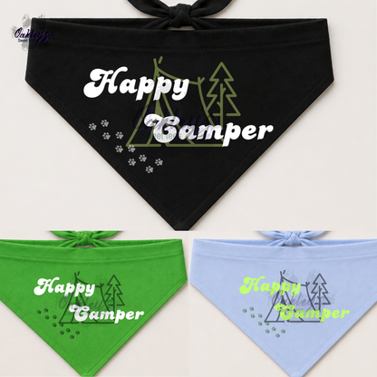 Happy Camper (tent) bandana | Summer pup collection