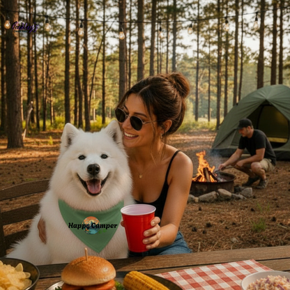 Happy Camper(sunset) bandana | Summer pup collection