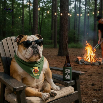 Happy Camper (retro) bandana | Summer pup collection