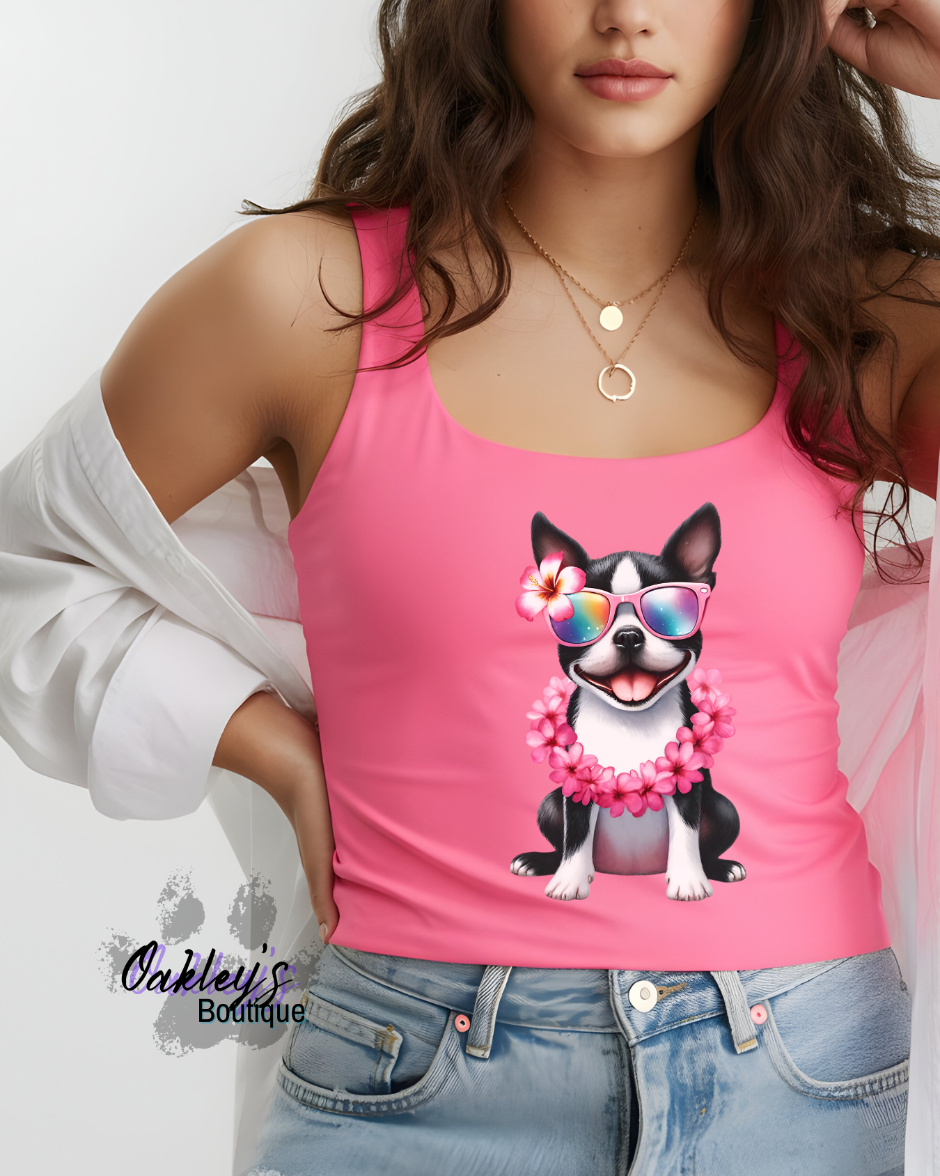 Happy Hawaiian Boston tank