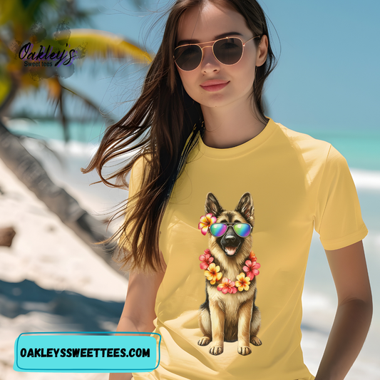 Hawaiian German Shepherd | Tee