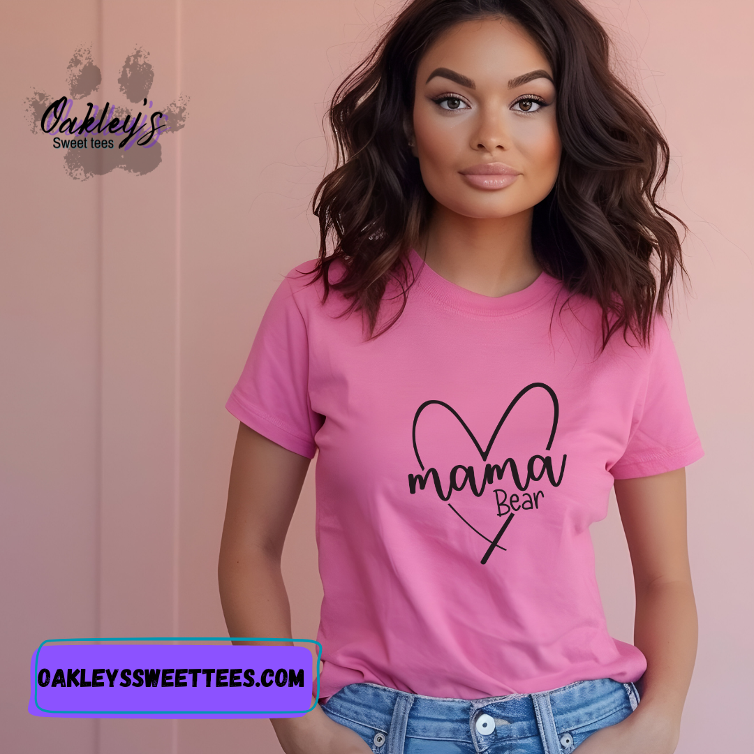 Heart Mama Bear | Tee