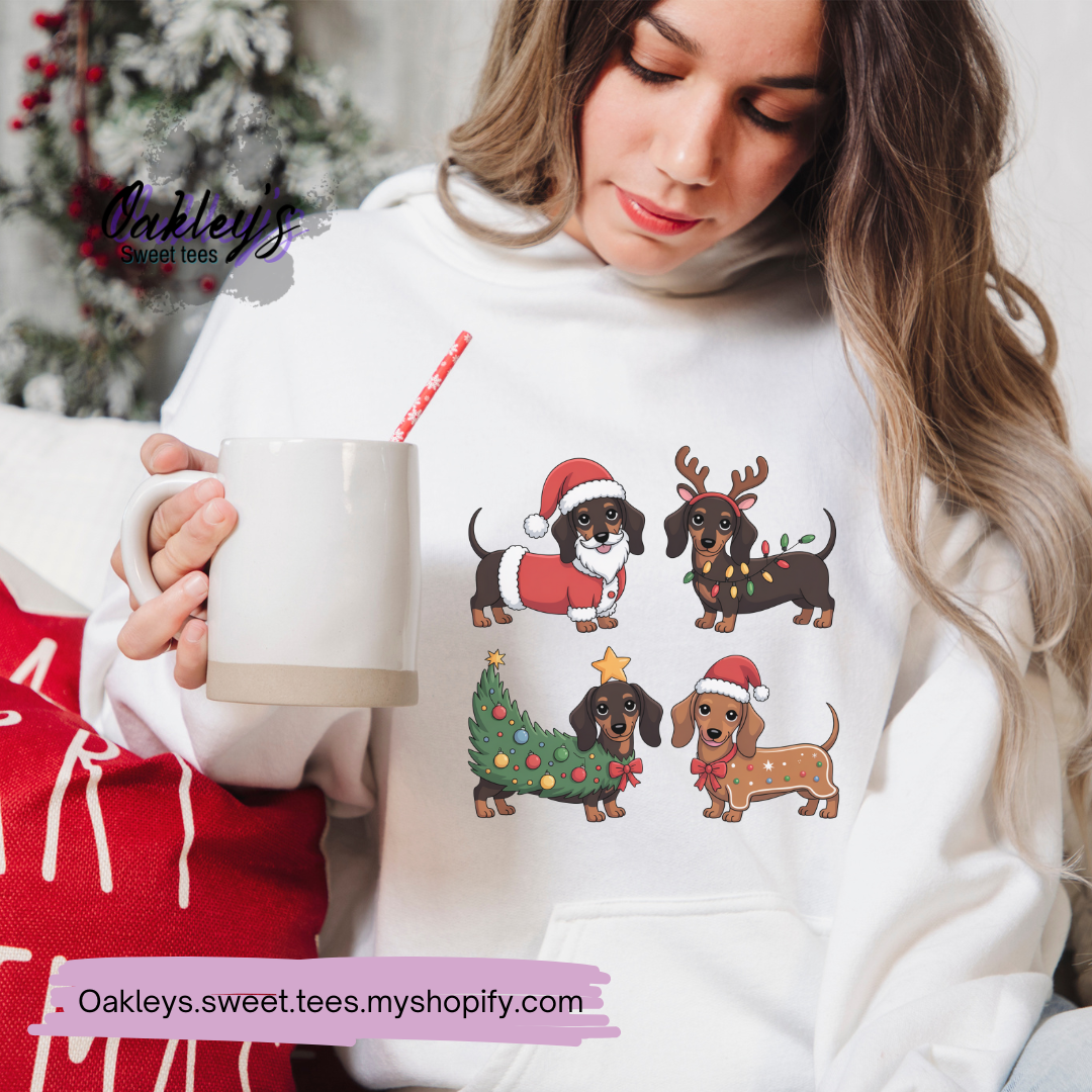 Holiday Dachshunds | hoodie