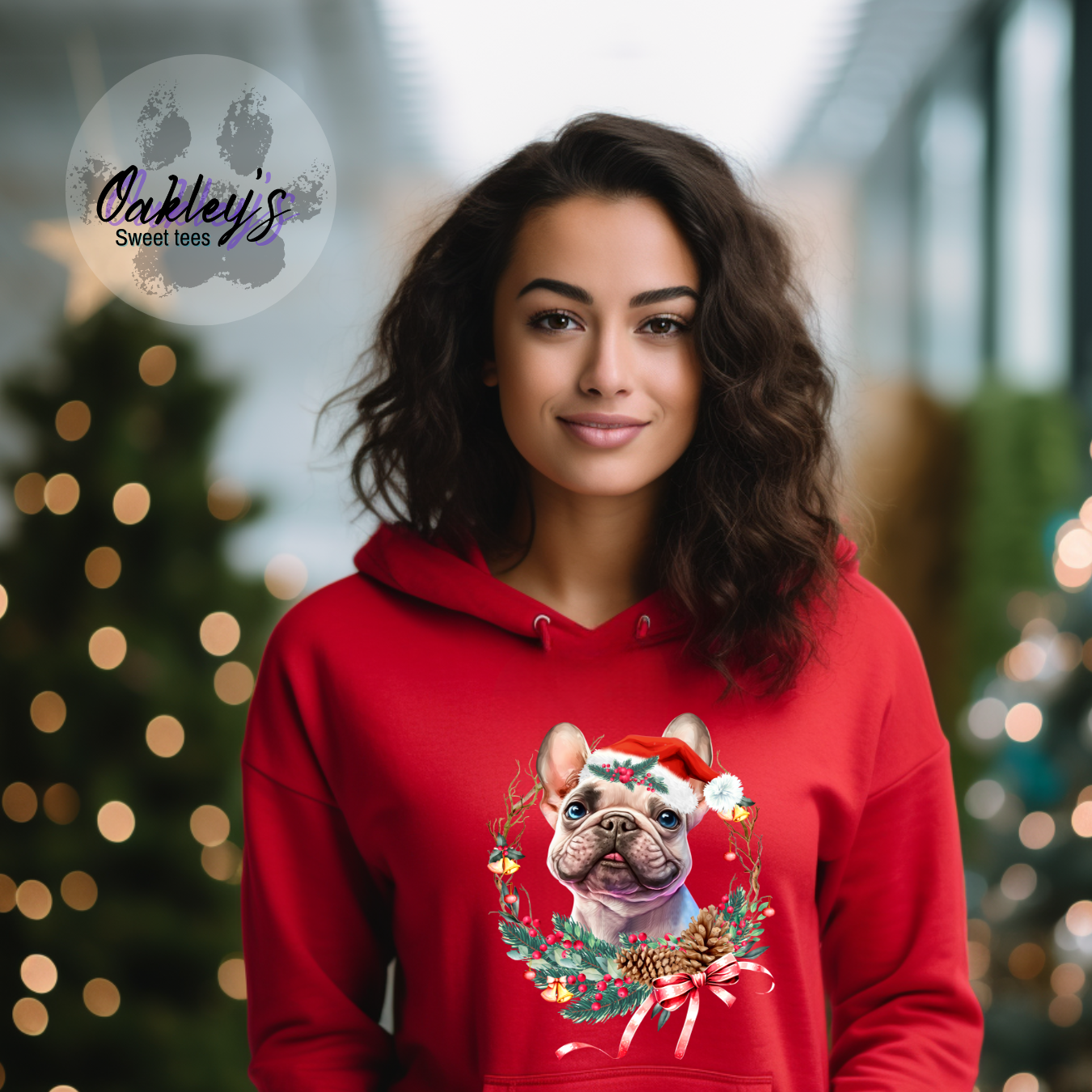 Frenchie wreath | hoodie