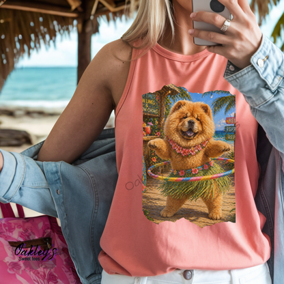 Hula hoopin' Chow chow | Tank top