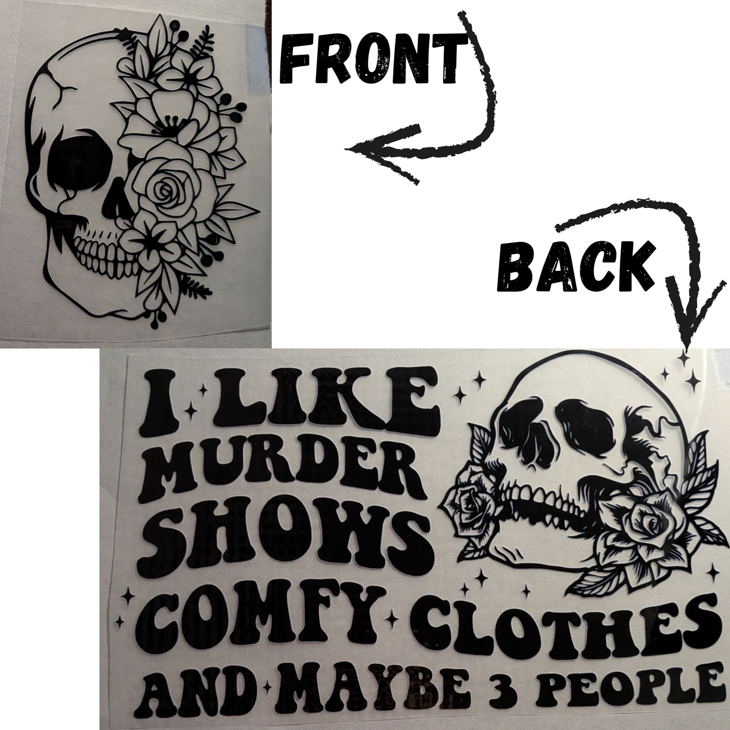 I like murder shows : Ready made print T-shirt