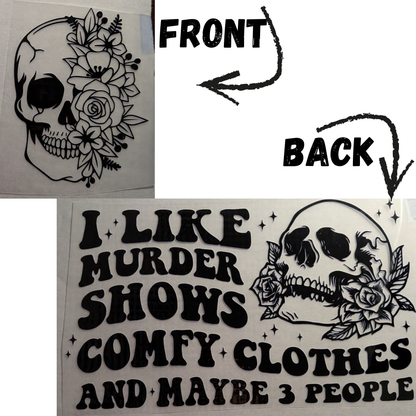 I like murder shows : Ready made print T-shirt