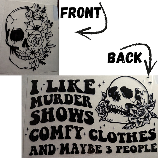 I like murder shows : Ready made print T-shirt