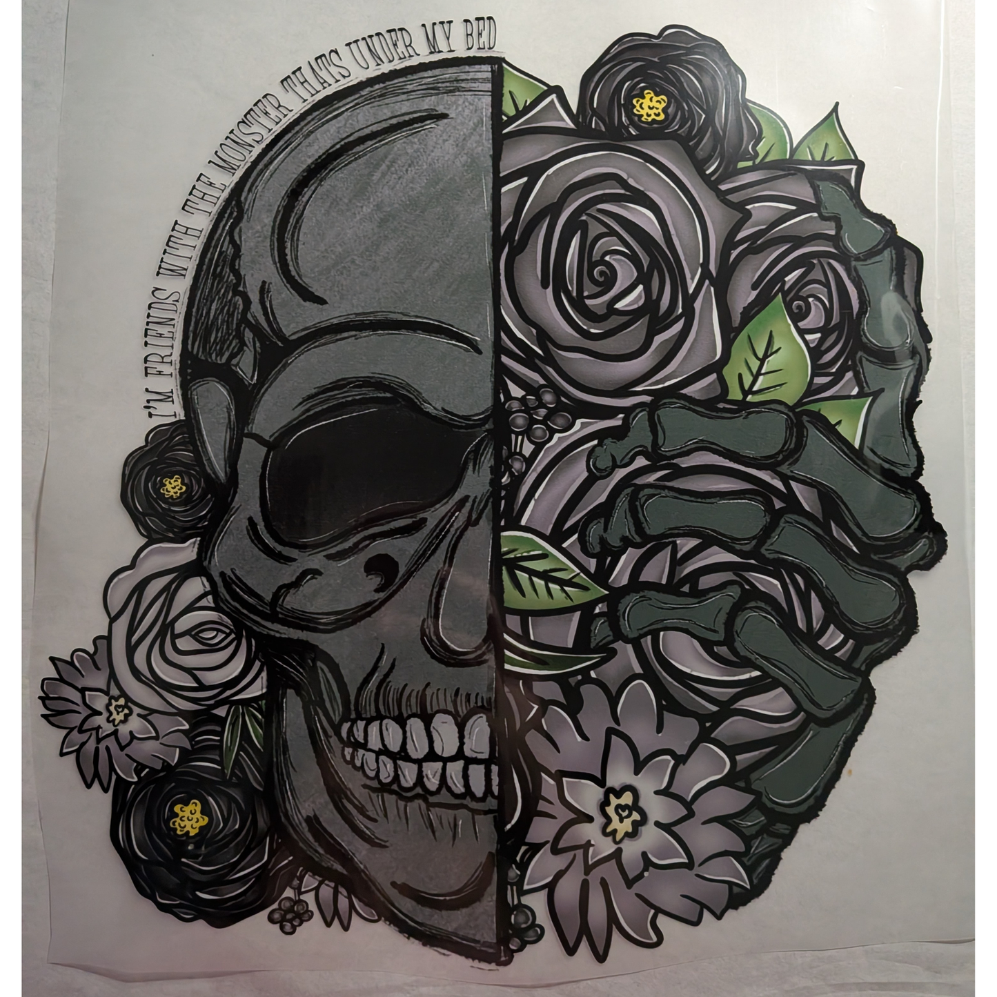 I'm friends with the monsters : Ready made print T-shirt