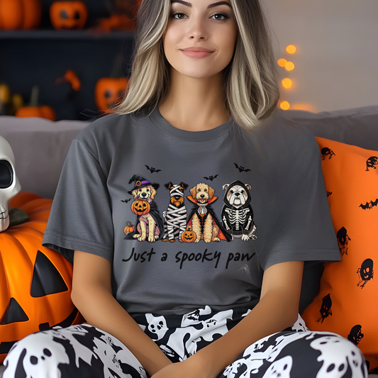 Just a spooky paw t-shirt