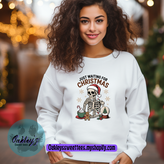 Just waiting for Christmas | Crew neck