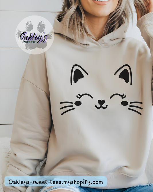 Kawaii cat hoodie