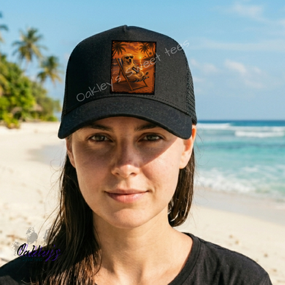 Summer Sunset doggos | Trucker hat