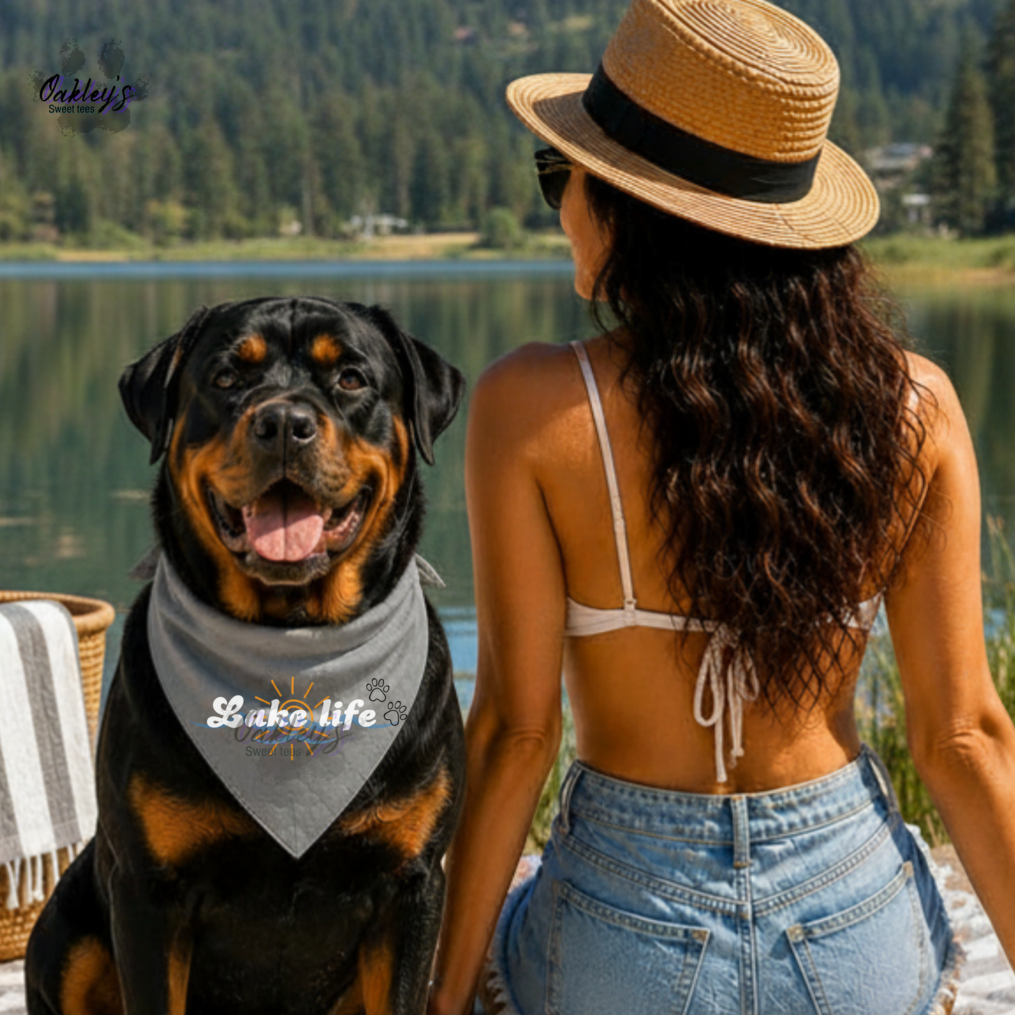 Lake Life bandana | Summer pup collection