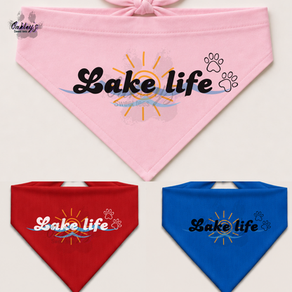 Lake Life bandana | Summer pup collection