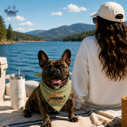 Lake Life sun bandana | Summer pup collection