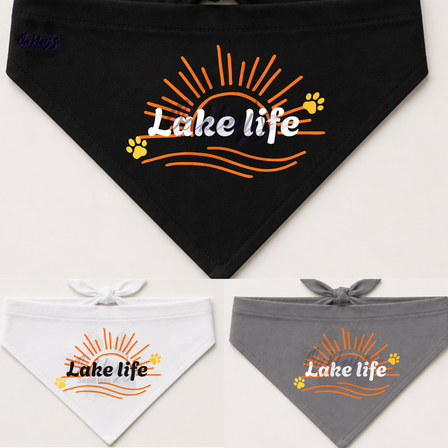 Lake Life sun bandana | Summer pup collection