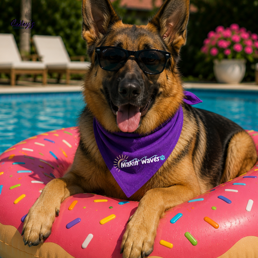 Makin' waves (sunrise) bandana | Summer pup collection