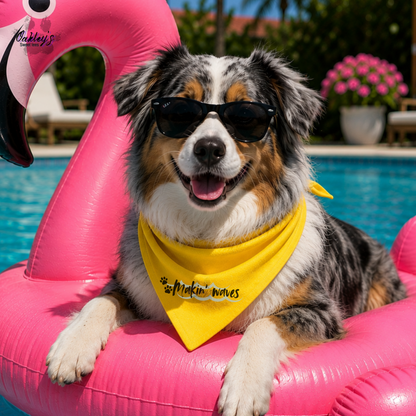 Makin' waves bandana | Summer pup collection