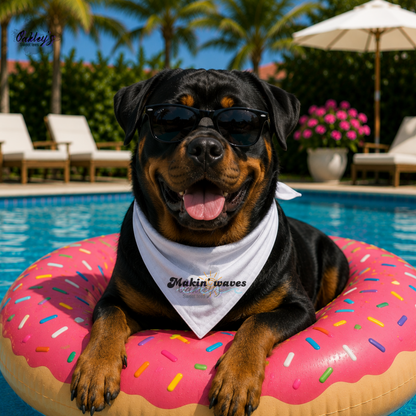 Makin' waves (sunset) bandana | Summer pup collection