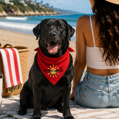 Makin' waves sun bandana | Summer pup collection