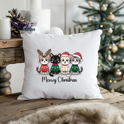 Holiday throw pillow cover (17.7x17.7)