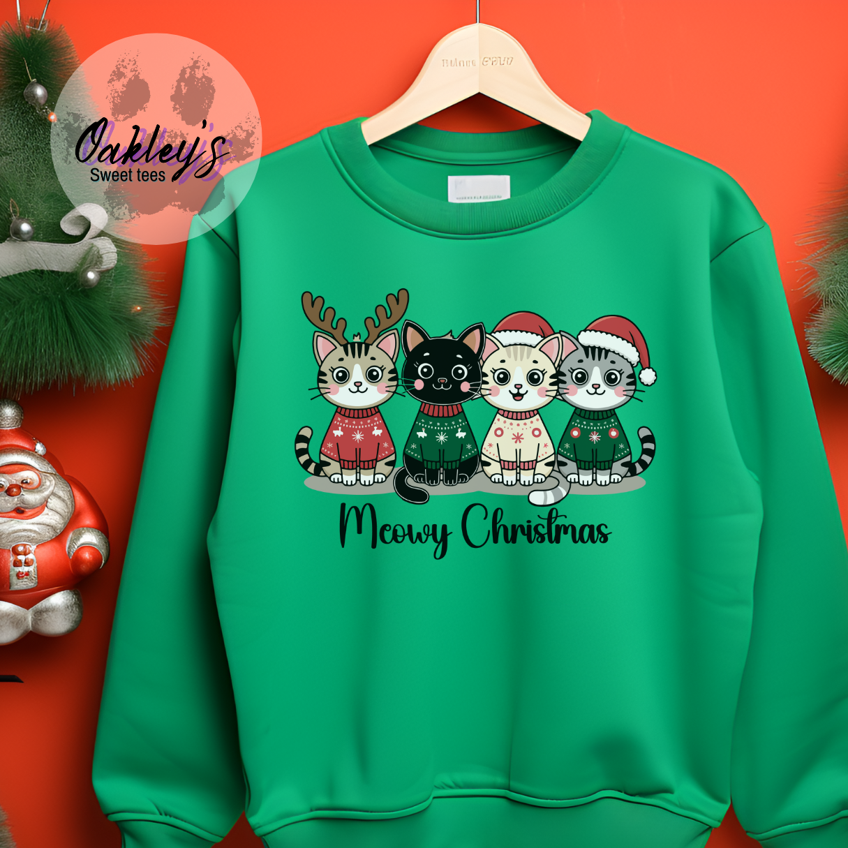 Meowy Christmas | Crew neck