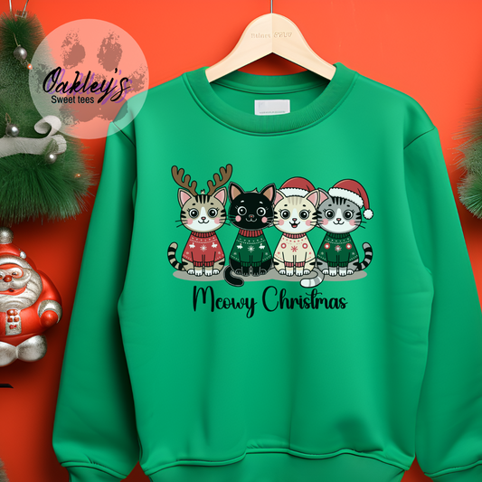 Meowy Christmas | Crew neck