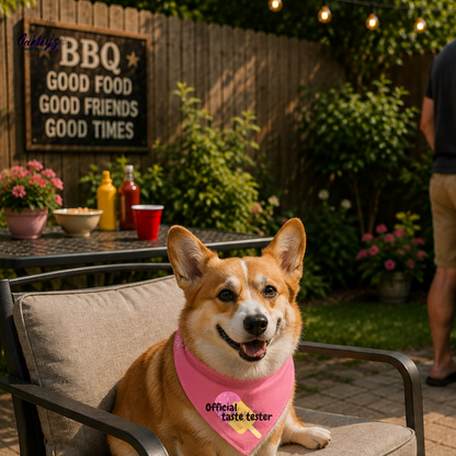 Official taste tester (popsicle) bandana | Summer pup collection