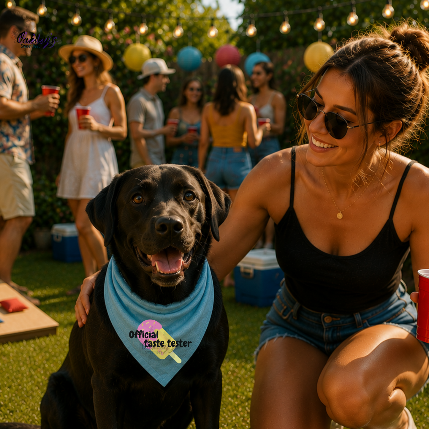 Official taste tester (popsicle) bandana | Summer pup collection