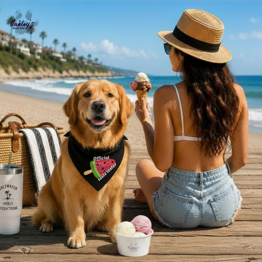 Official taste tester (watermelon) bandana | Summer pup collection