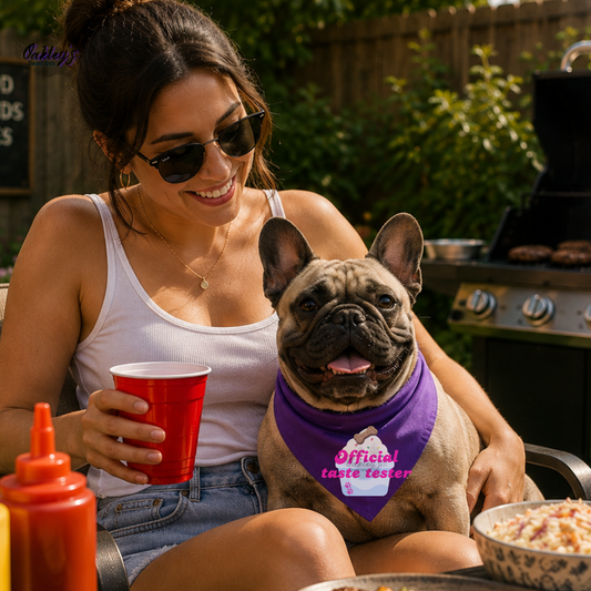 Official taste tester (cupcake) bandana | Summer pup collection