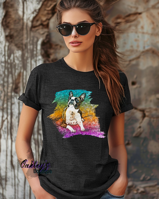 Paintbrush portrait Boston tee