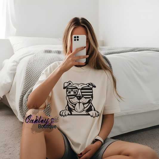 Patriotic Bulldog | Tee