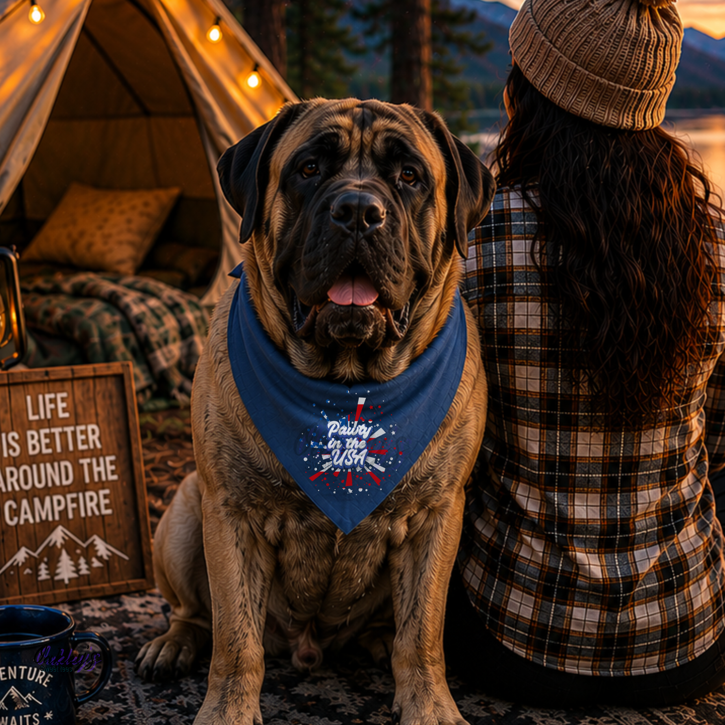 Pawty in the USA bandana | 4th of July