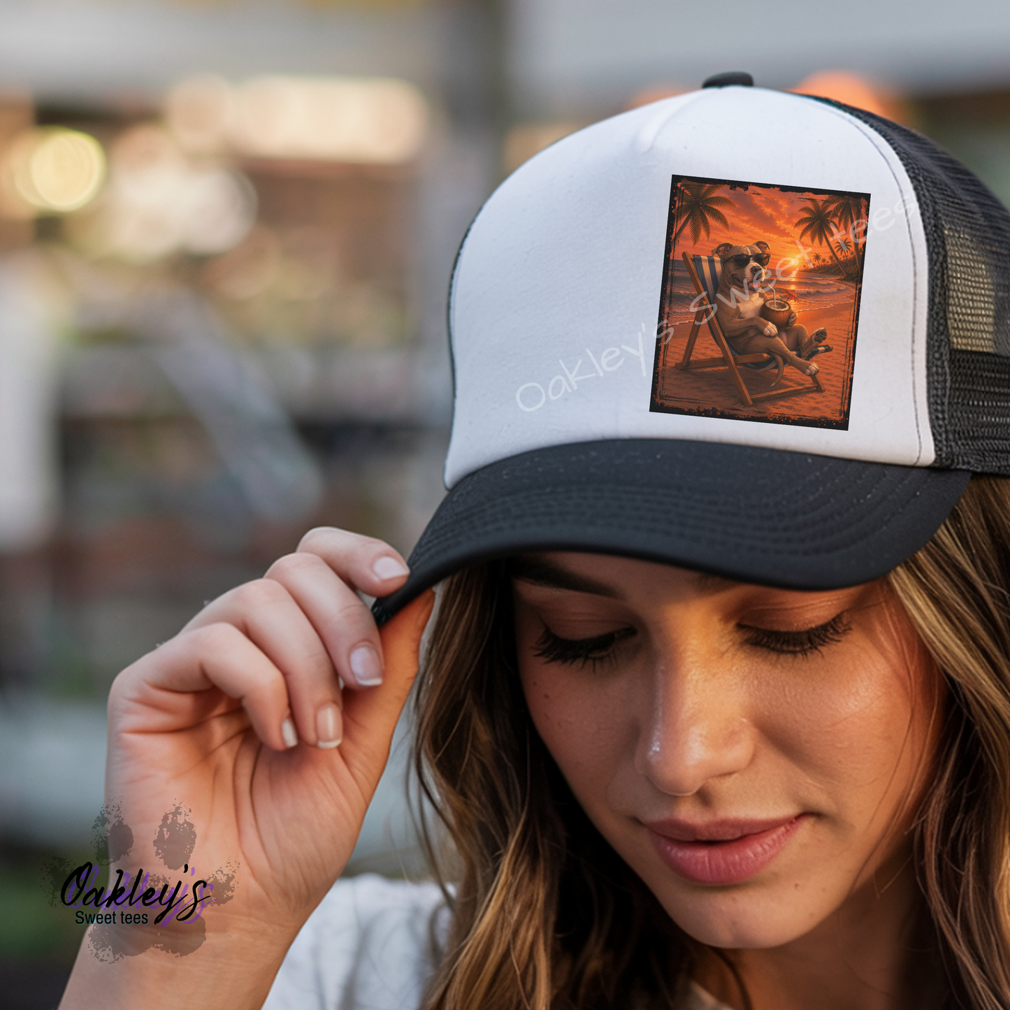 Summer Sunset doggos | Trucker hat