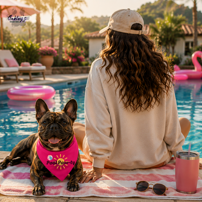 Pool Pawty sun bandana | Summer pup collection