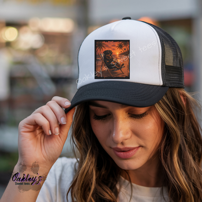 Summer Sunset doggos | Trucker hat