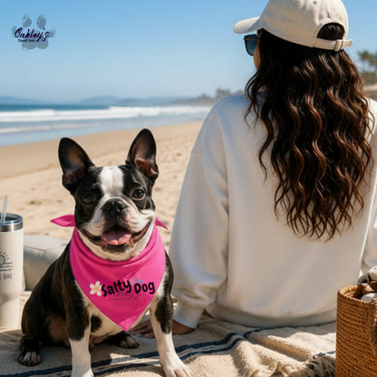 Salty Dog (flower) bandana | Summer pup collection