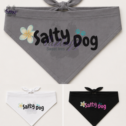 Salty Dog (flower) bandana | Summer pup collection