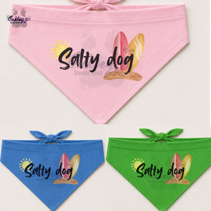 Salty Dog (surfboard) bandana | Summer pup collection