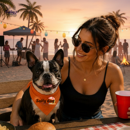 Salty Dog (sunrise) bandana | Summer pup collection