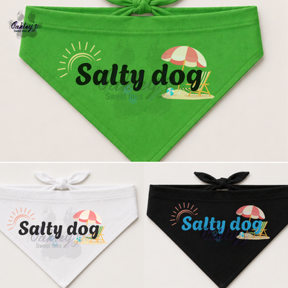 Salty Dog (sunrise) bandana | Summer pup collection