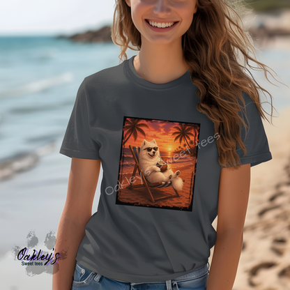 Samoyed - Sunset doggos  | Tee