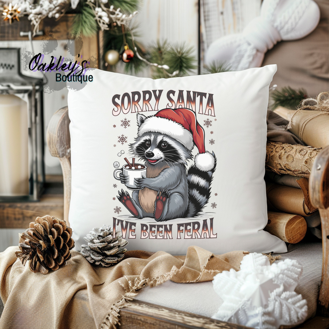 Holiday throw pillow cover (17.7x17.7)