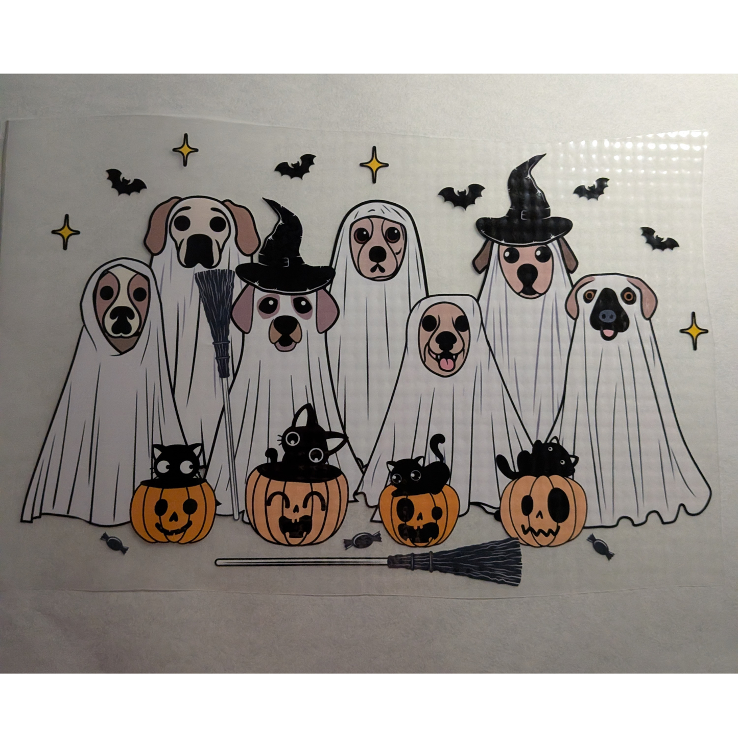 Spooky dogs crew : Ready made print T-shirt