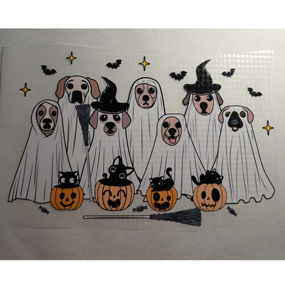 Spooky dogs crew : Ready made print T-shirt