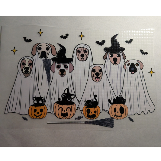 Spooky dogs crew : Ready made print T-shirt