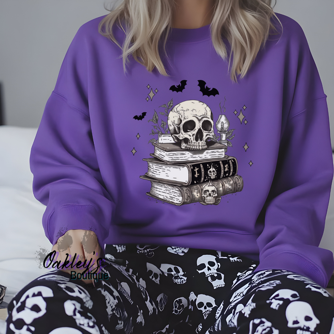 Spooky reader crew neck